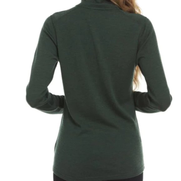 Minus 33 Womens Base Layer Ski Snowboard Merino Wool Quarter Zip Midweight - Picture 2 of 3